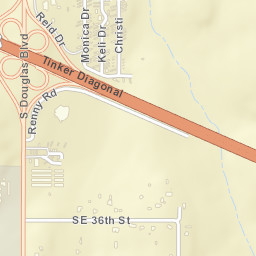 3338 S Douglas Blvd, Oklahoma City, OK Street Map