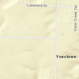 Yoestown Arkansas Street Map
