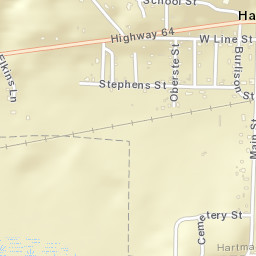 Hartman Arkansas Street Map