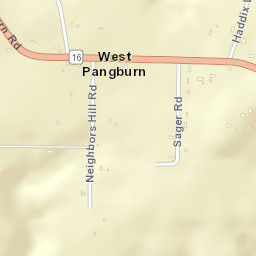 West Pangburn Arkansas Street Map
