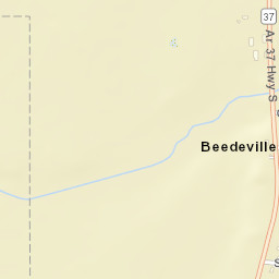 Beedeville Arkansas Street Map
