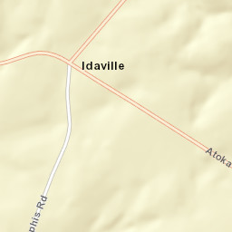 Idaville Tennessee Street Map