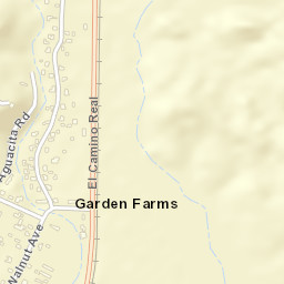 Garden Farms California Street Map