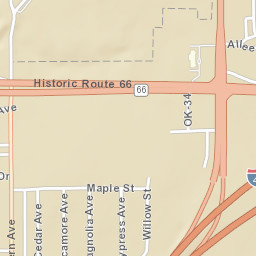 2611 E State Hwy 66 Elk City OK Street Map
