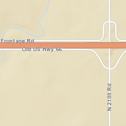 Canute OklahomaRte 66 Street Map