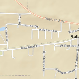 416 West Dorcus Street, Roland, OK 74954 Street Map