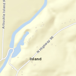 Island Arkansas Street Map