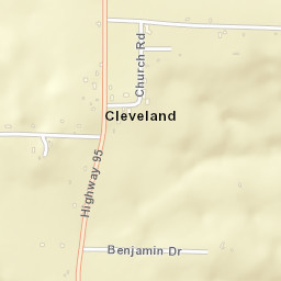 Cleveland Arkansas Street Map