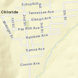 Chloride Arizona Street Map