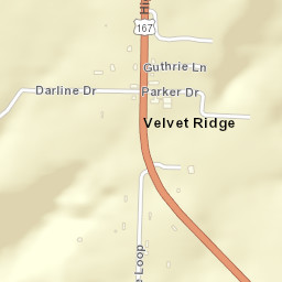 Velvet Ridge Arkansas Street Map