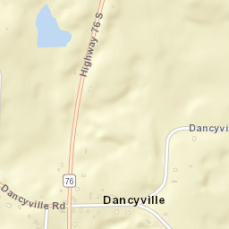 Dancyville Tennessee Street Map