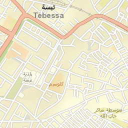 Tébessa Street Map
