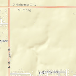 1631 North Orchard Terrace, Mustang, OK Street Map