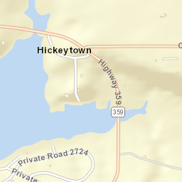 Hickeytown Arkansas Street Map