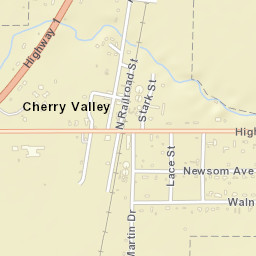 Cherry Valley Arkansas Street Map
