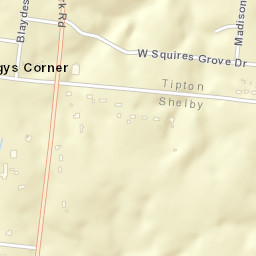 Hagys Corner Tennessee Street Map