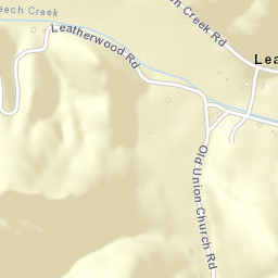 Leatherwood Tennessee Street Map