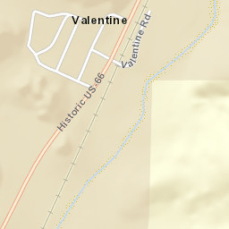 Valentine Arizona Street Map