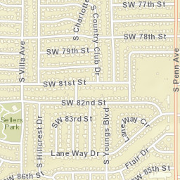 7701 S Country Club Dr Oklahoma City Street Map