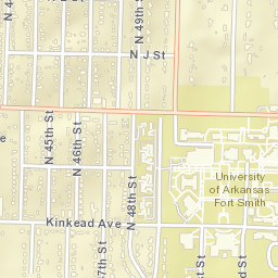 5101-5209 Kinkead Ave Fort Smith AR Street Map