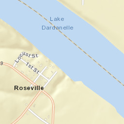 Roseville Arkansas Street Map