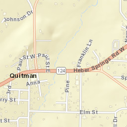 Quitman Arkansas Street Map
