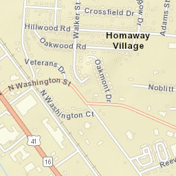 Homaway Village Tennessee Street Map