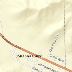 Johannesburg California Street Map