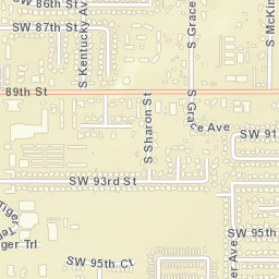 8701 South Grace Drive Oklahoma City OK Street Map