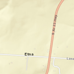 Etna Arkansas Street Map