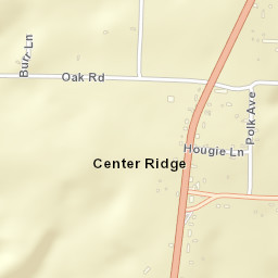 Center Ridge Arkansas Street Map