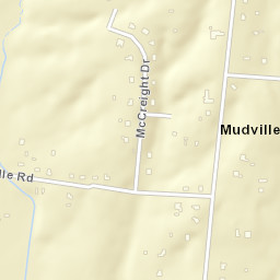 Mudville Tennessee Street Map