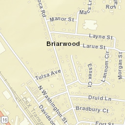 Briarwood Tennessee Street Map