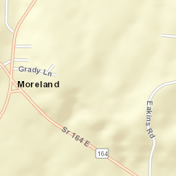 Moreland Arkansas Street Map