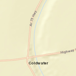 Coldwater Arkansas Street Map