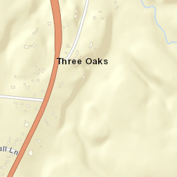 Three Oaks Tennessee Street Map