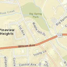 Pineview Heights Tennessee Street Map