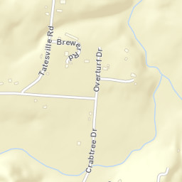 Tatesville Tennessee Street Map