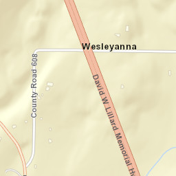 Wesleyanna Tennessee Street Map