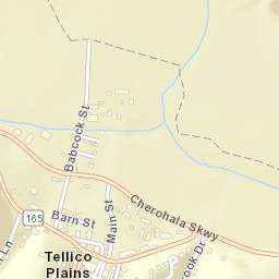 Tellico Plains Tennessee Street Map