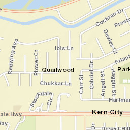 Kern City California Street Map