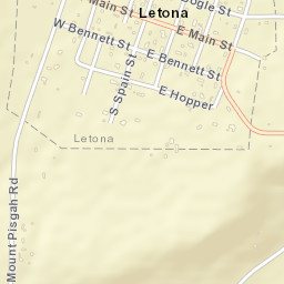 Letona Arkansas Street Map