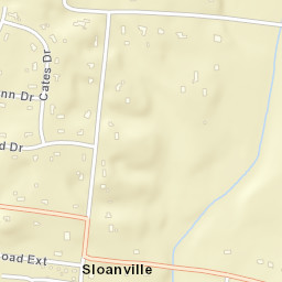 Sloanville Tennessee Street Map