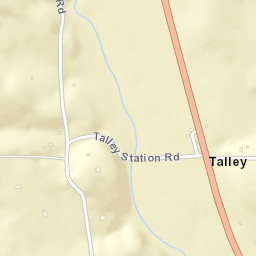 Talley Tennessee Street Map