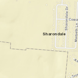 Sharondale Tennessee Street Map