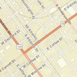 Tullahoma Tennessee Street Map