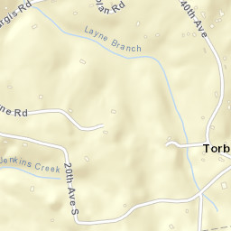 Torbet Tennessee Street Map
