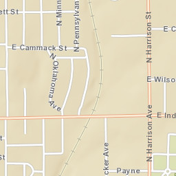 1801-1899 North Harrison Street Shawnee Street Map