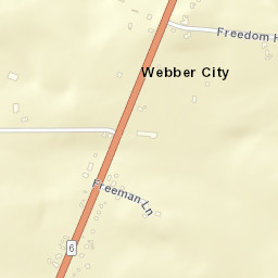 Webber City Tennessee Street Map