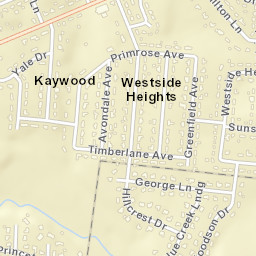 Westside Heights Tennessee Street Map